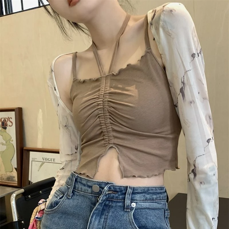 Sets Women Halter Sexy Crop To - Summer Clothing Young Women avaliação e preço