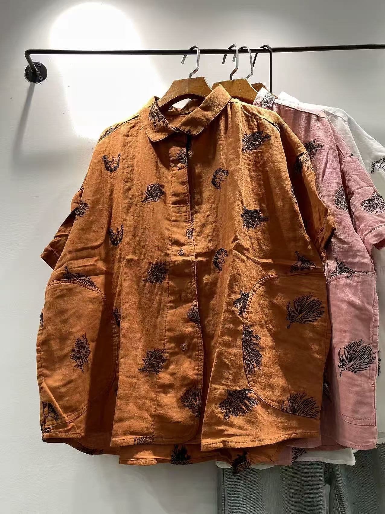 Bust 128cm oversized shirts an - Summer Clothing Japan avaliação e preço