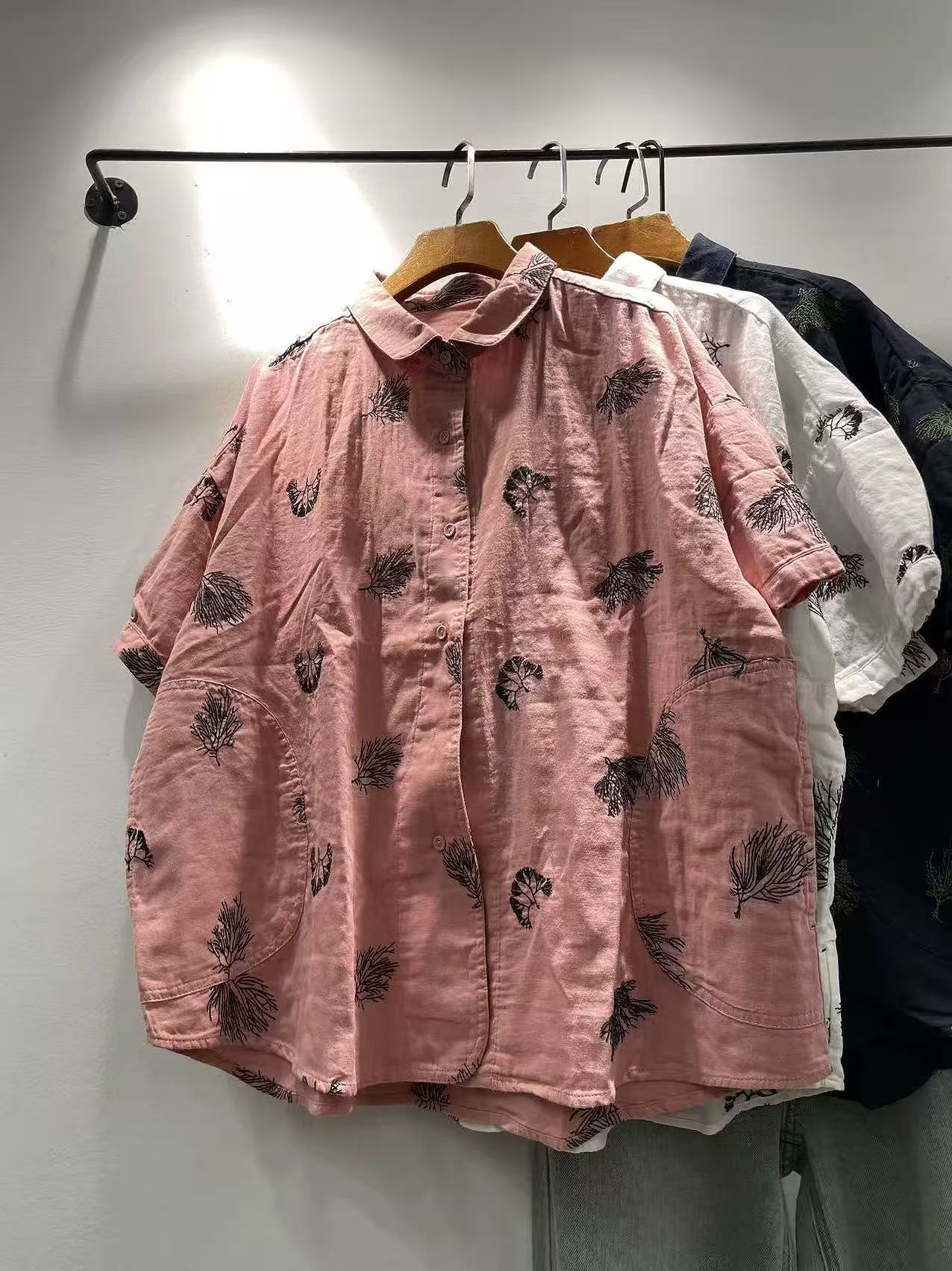 Bust 128cm oversized shirts an - Summer Clothing Japan avaliação e preço