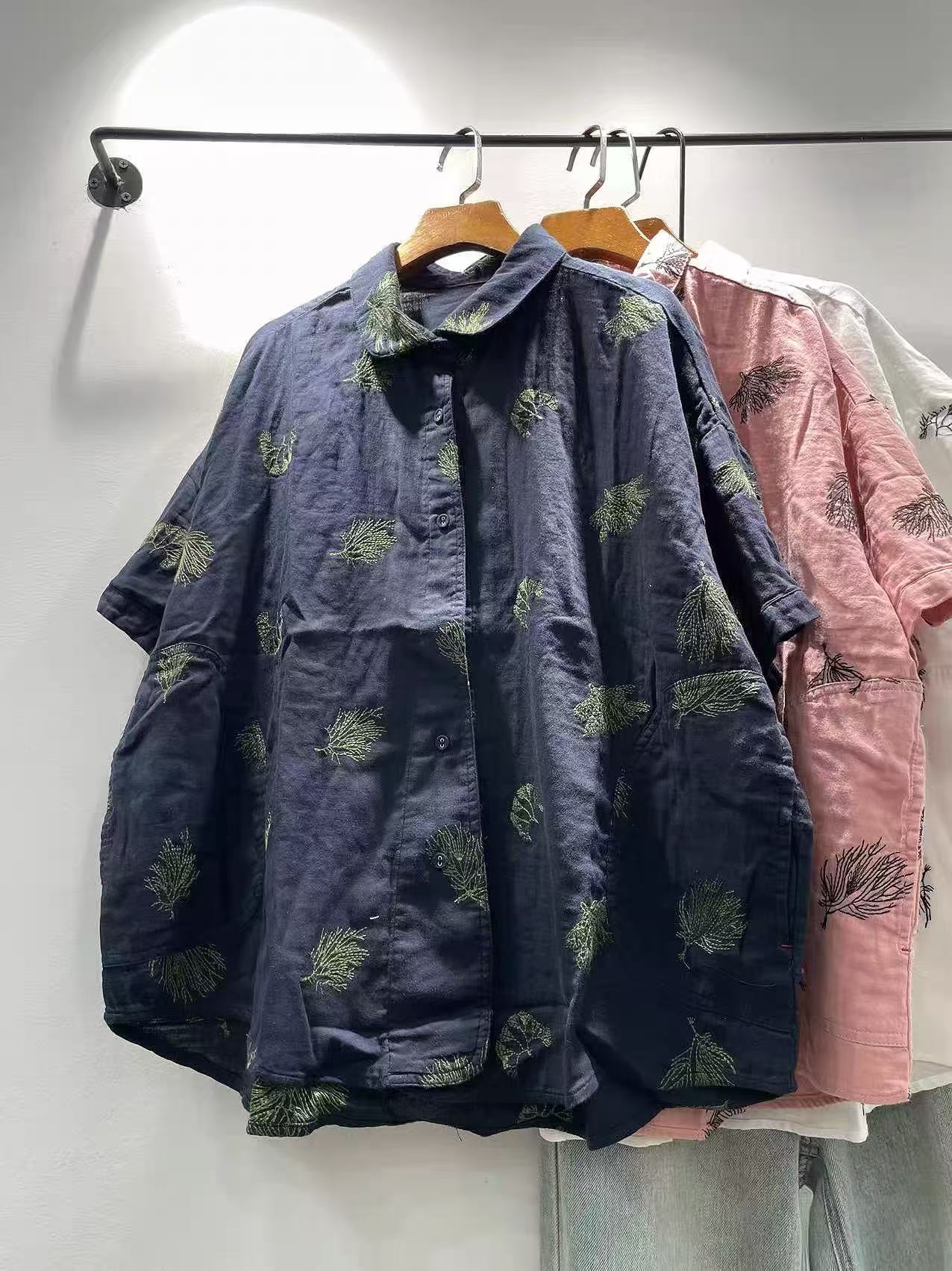 Bust 128cm oversized shirts an - Summer Clothing Japan avaliação e preço