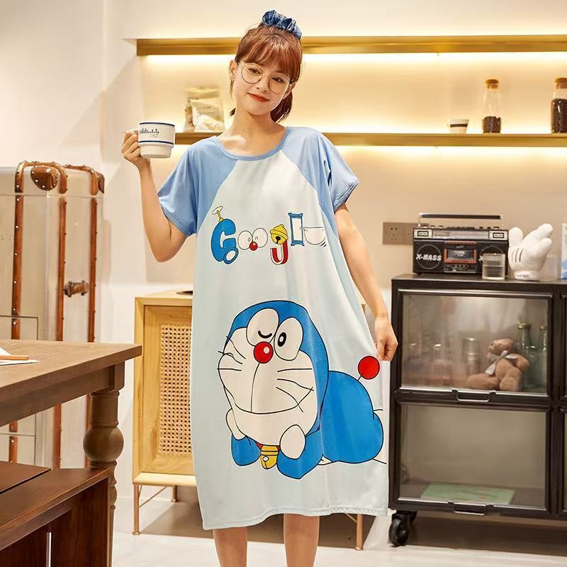 Doraemon cute nightdress for w - Summer Nights Clothing avaliação e preço