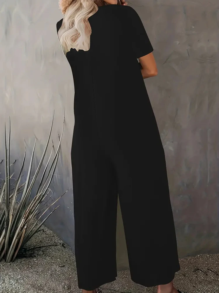 Summer Chic Solid Casual Pocke - Summer Clothing For 60 Year Old Woman avaliação e preço