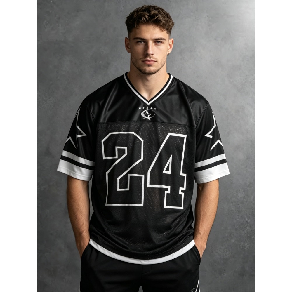 2026 Summer New Men's V-Neck T - Summer Clothing Trends avaliação e preço