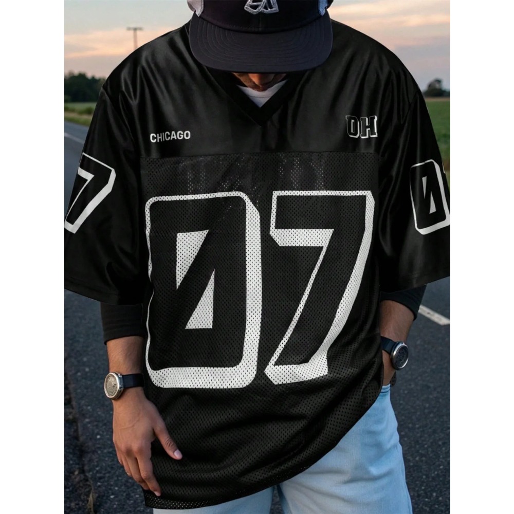 2026 Summer New Men's V-Neck T - Summer Clothing Trends avaliação e preço