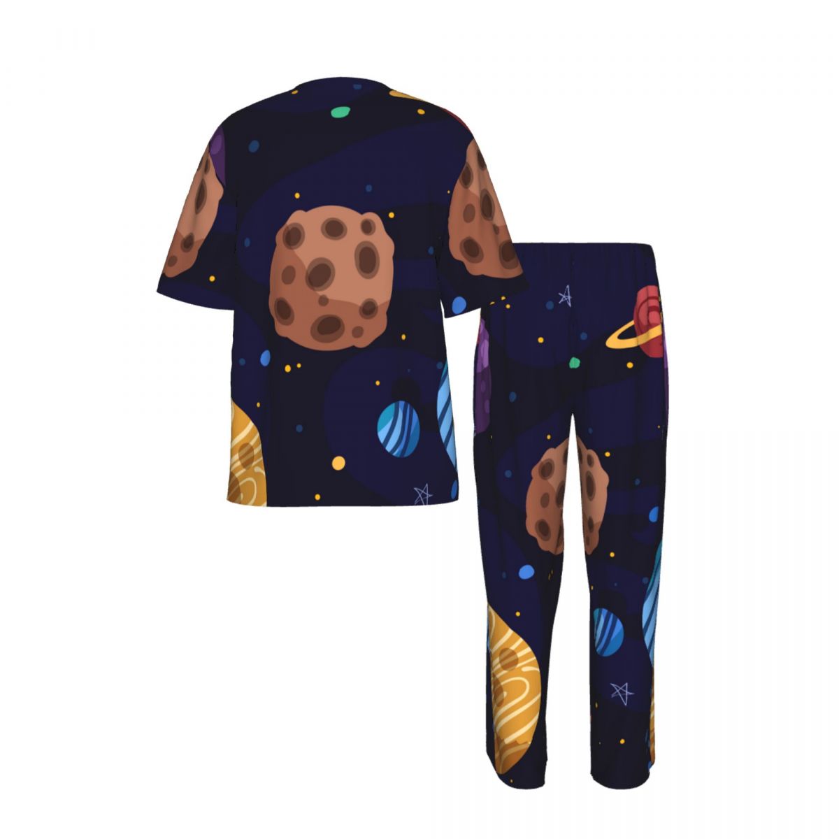Men Pajamas Suit Short Sleeved - Summer Clothing Cartoon avaliação e preço