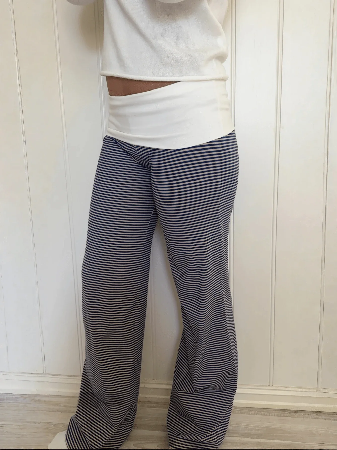 Women Low Rise Striped Wide Le - Palazzo Pant Wide avaliação e preço