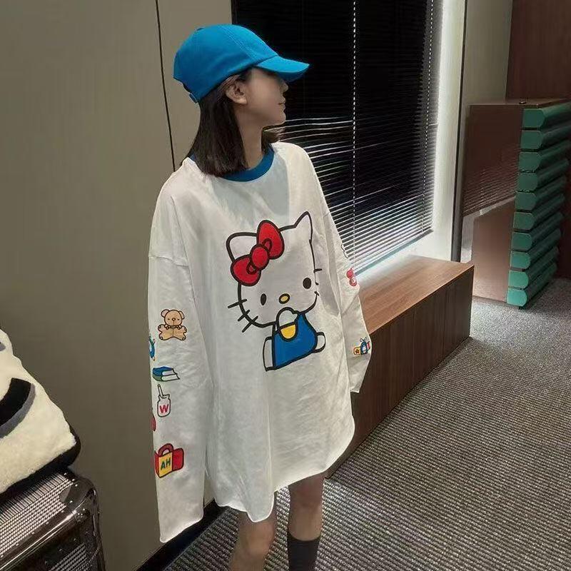 Long-Sleeved Hello Kitty Summe - Summer Clothing Styles For Women avaliação e preço