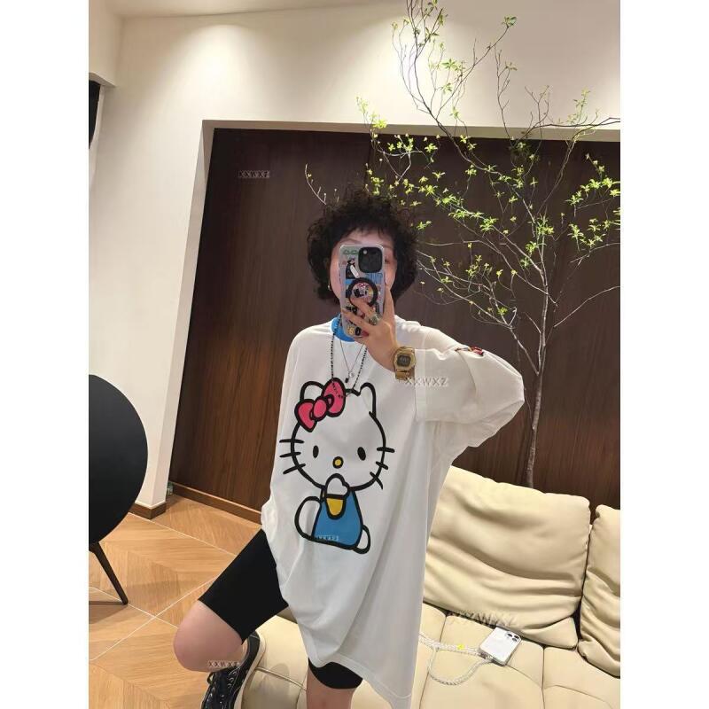 Long-Sleeved Hello Kitty Summe - Summer Clothing Styles For Women avaliação e preço