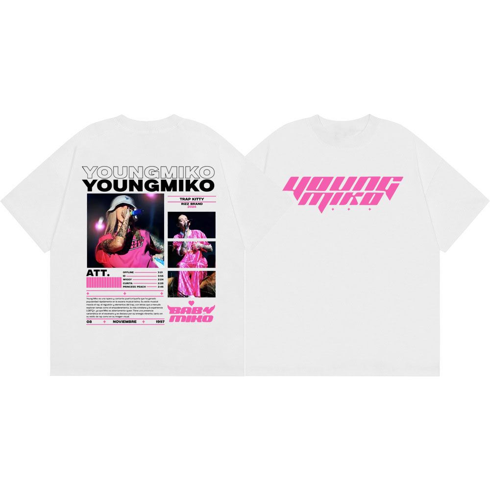 Rapper Young Miko Merch T Shir - Summer Clothing Young Women avaliação e preço