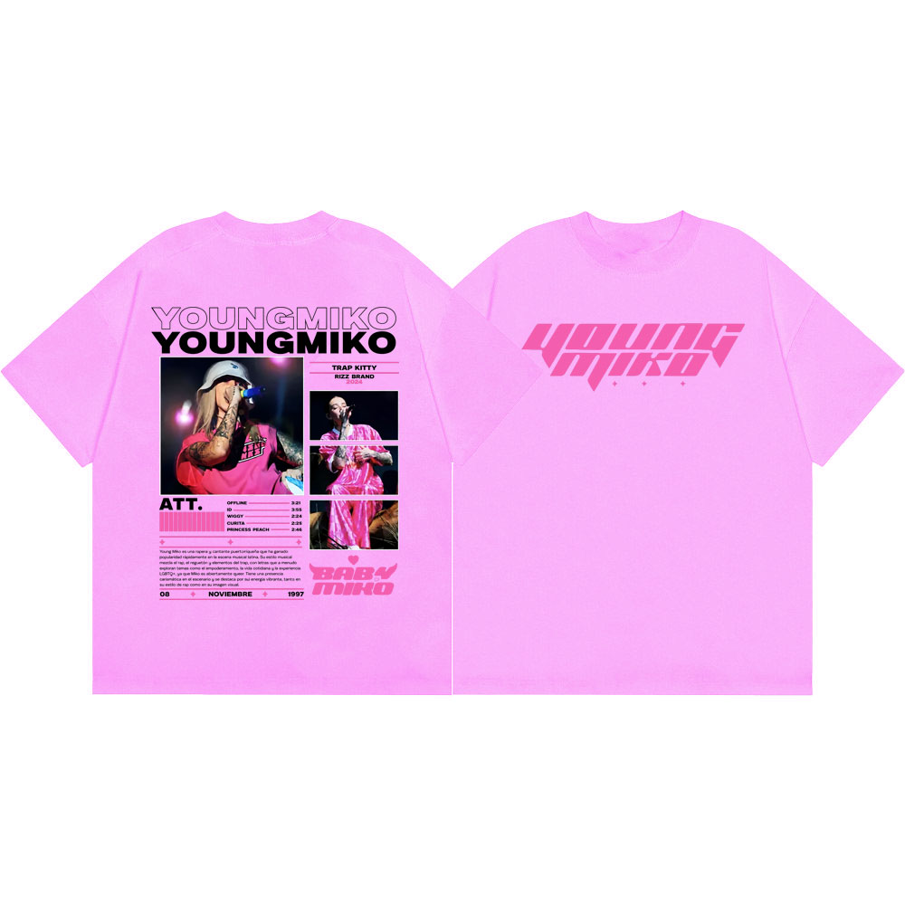 Rapper Young Miko Merch T Shir - Summer Clothing Young Women avaliação e preço
