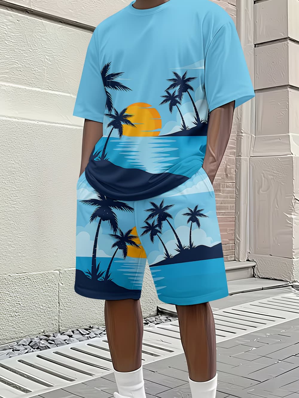2026 Men's 2 Piece Set Hawaiia - Summer Outdoor Clothing avaliação e preço