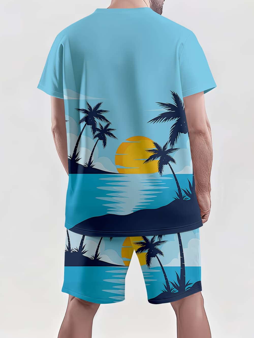2026 Men's 2 Piece Set Hawaiia - Summer Outdoor Clothing avaliação e preço