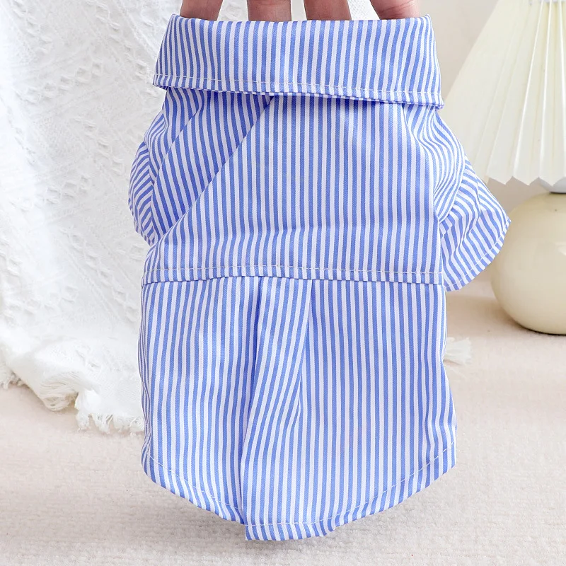 Pet Dog Clothes Bowknot Stripe - Summer Dog Clothing avaliação e preço