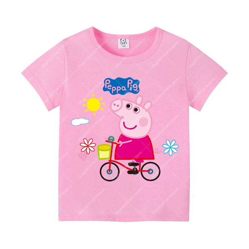 Kids Girl Cute Cotton T-shirt  - Summer Clothing Cartoon avaliação e preço