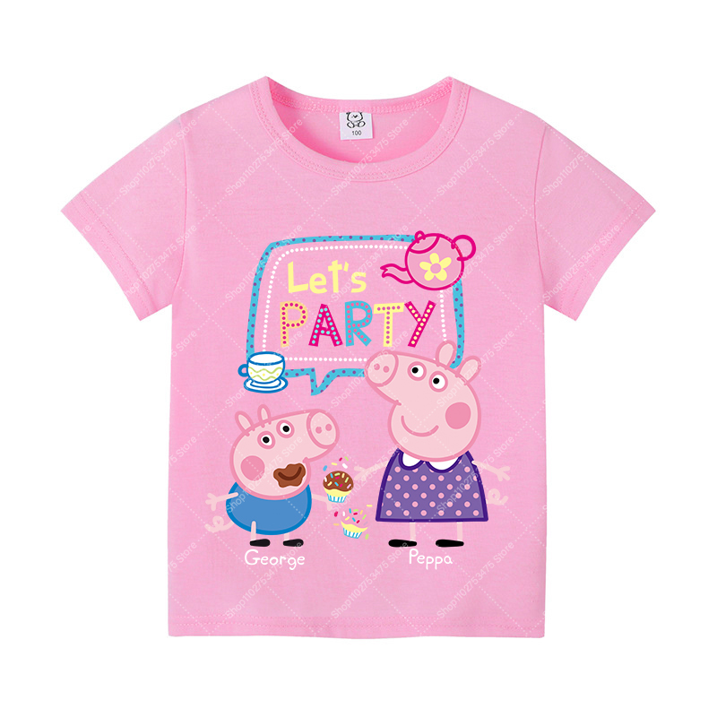 Kids Girl Cute Cotton T-shirt  - Summer Clothing Cartoon avaliação e preço