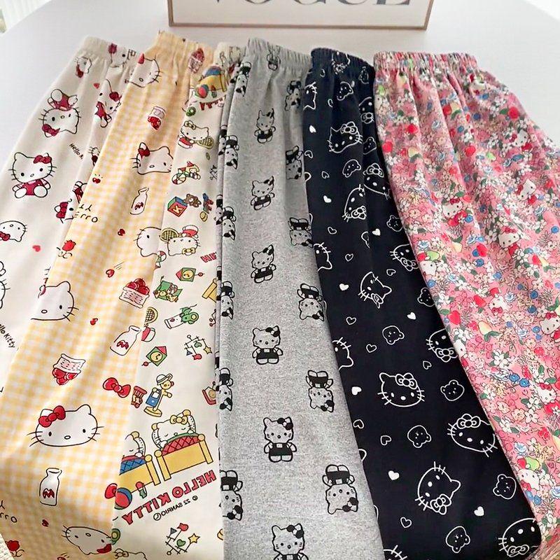 Sanrio Pants Hello Kitty Pajam - Summer Clothing Cartoon avaliação e preço