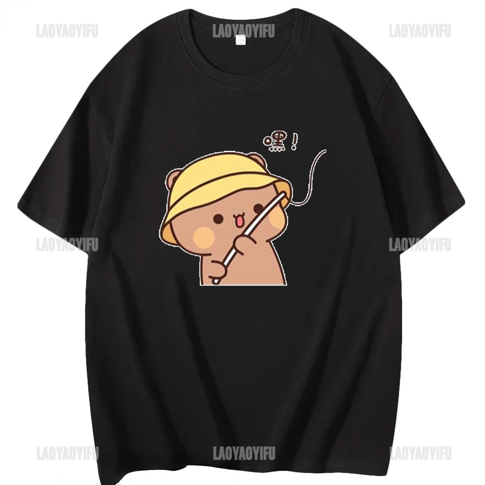 Kawaii Bubu Dudu Tshirt for Gi - Summer Clothing For 60 Year Old Woman avaliação e preço