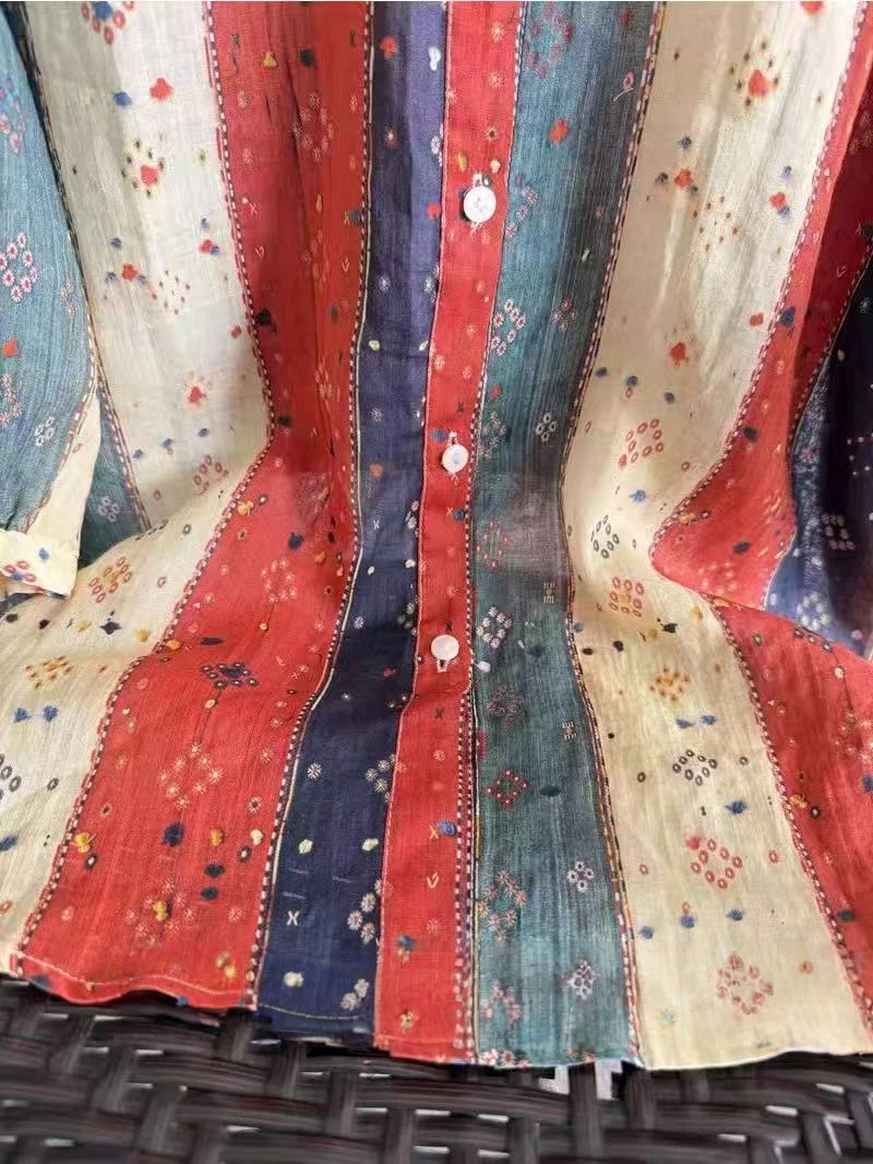 Bohemian 100% Ramie Shirts and - Summer Clothing Japan avaliação e preço