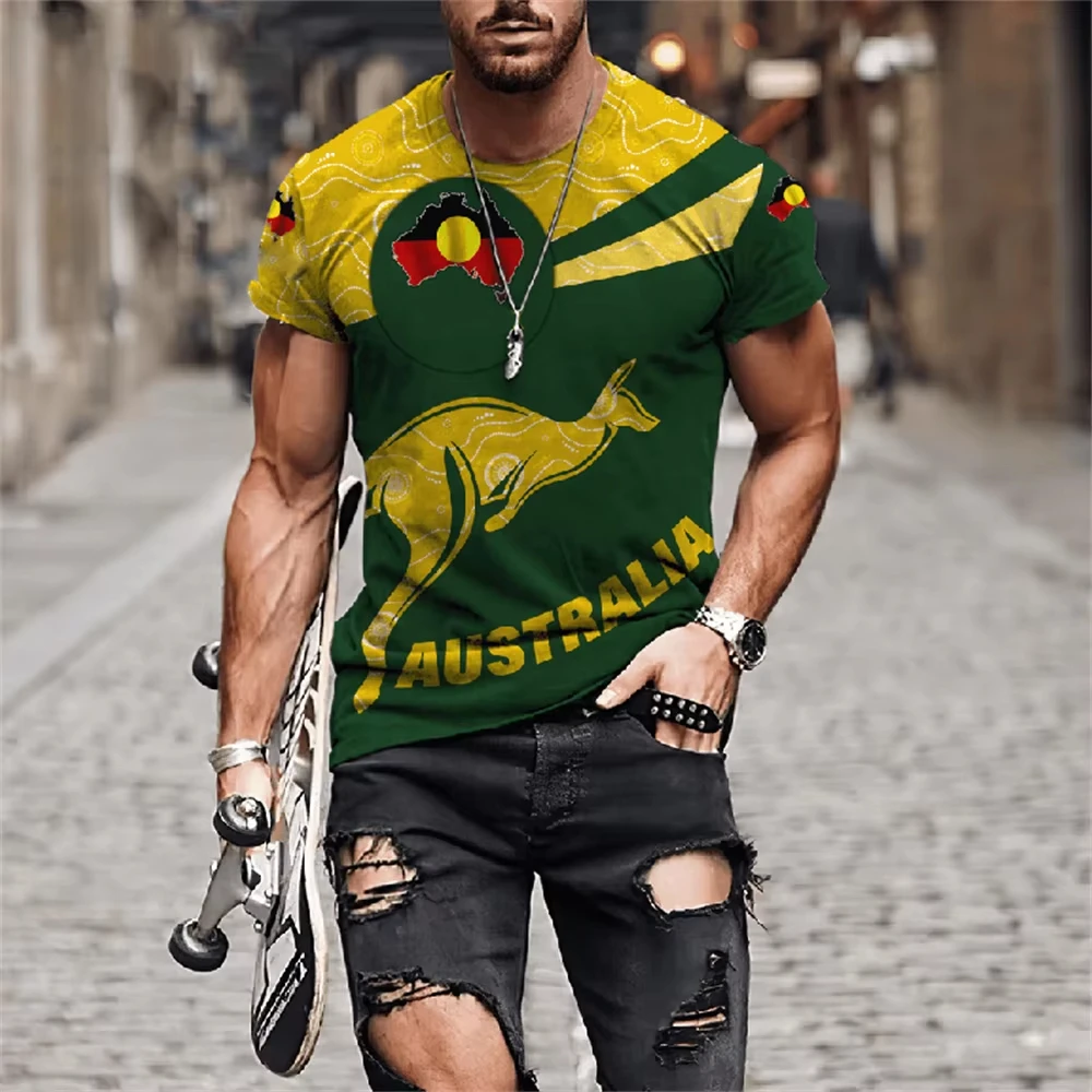 Men's T-Shirts Australia Graph - Summer Clothing Women Australia avaliação e preço