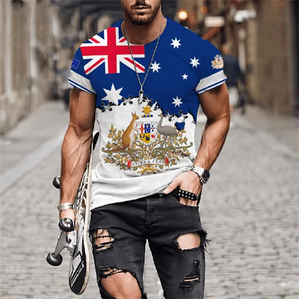 Men's T-Shirts Australia Graph - Summer Clothing Women Australia avaliação e preço