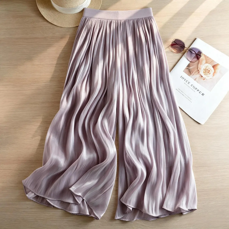Women's High Waist Satin Wide  - Palazzo Pant Wide avaliação e preço