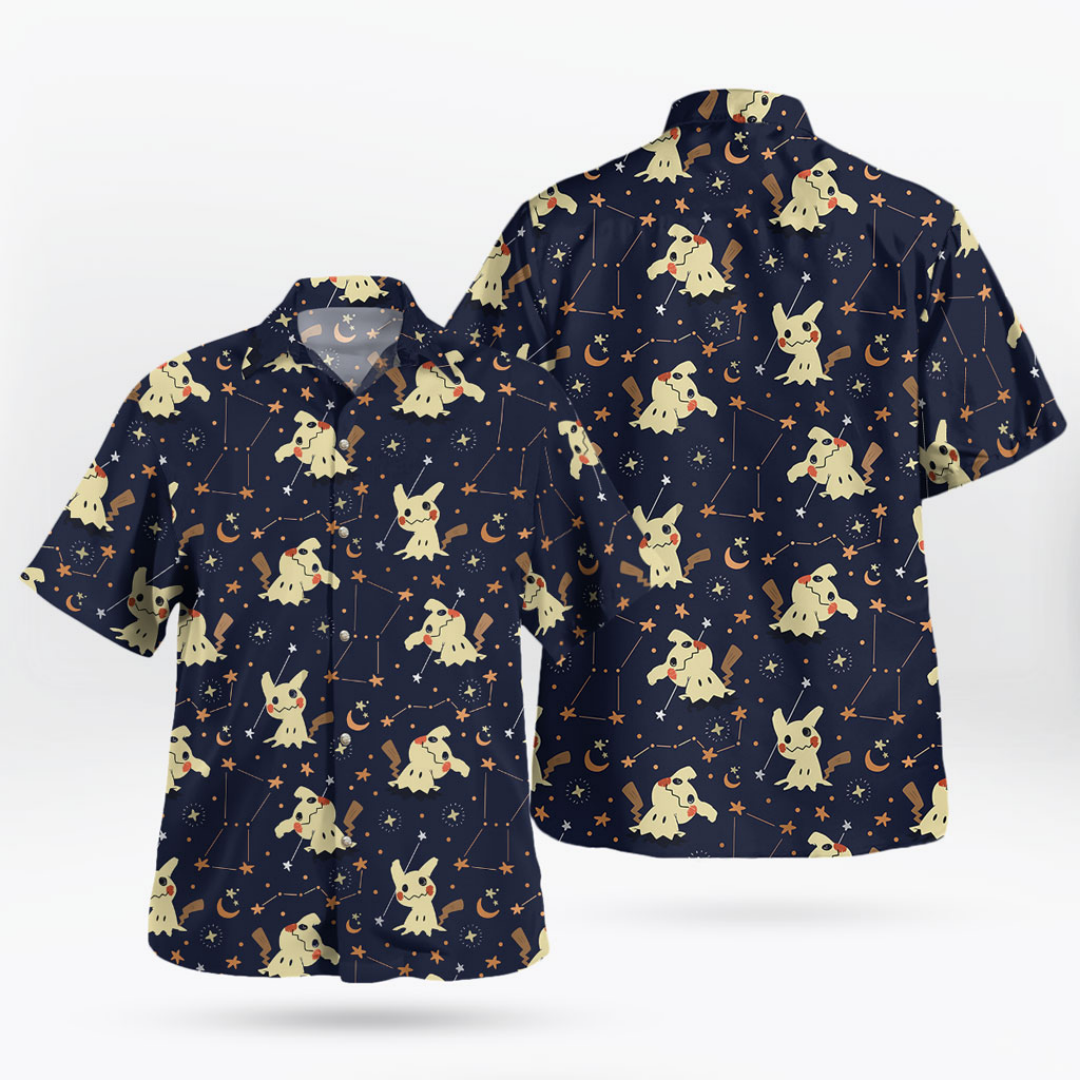 Mimikyu Night Sky Hawaiian Shi - Summer Nights Clothing avaliação e preço