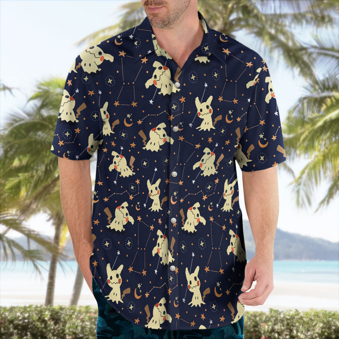 Mimikyu Night Sky Hawaiian Shi - Summer Nights Clothing avaliação e preço