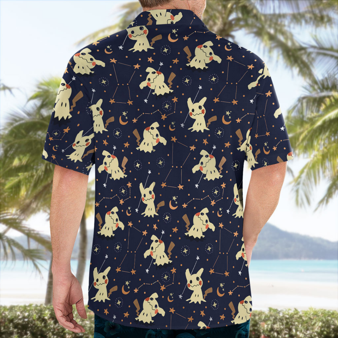 Mimikyu Night Sky Hawaiian Shi - Summer Nights Clothing avaliação e preço