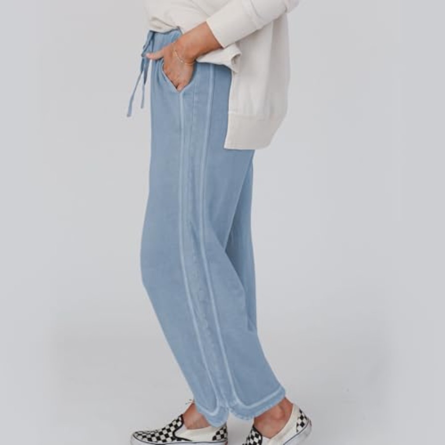 Hixiaohe Women's Casual Wide L - Palazzo Pant Wide avaliação e preço