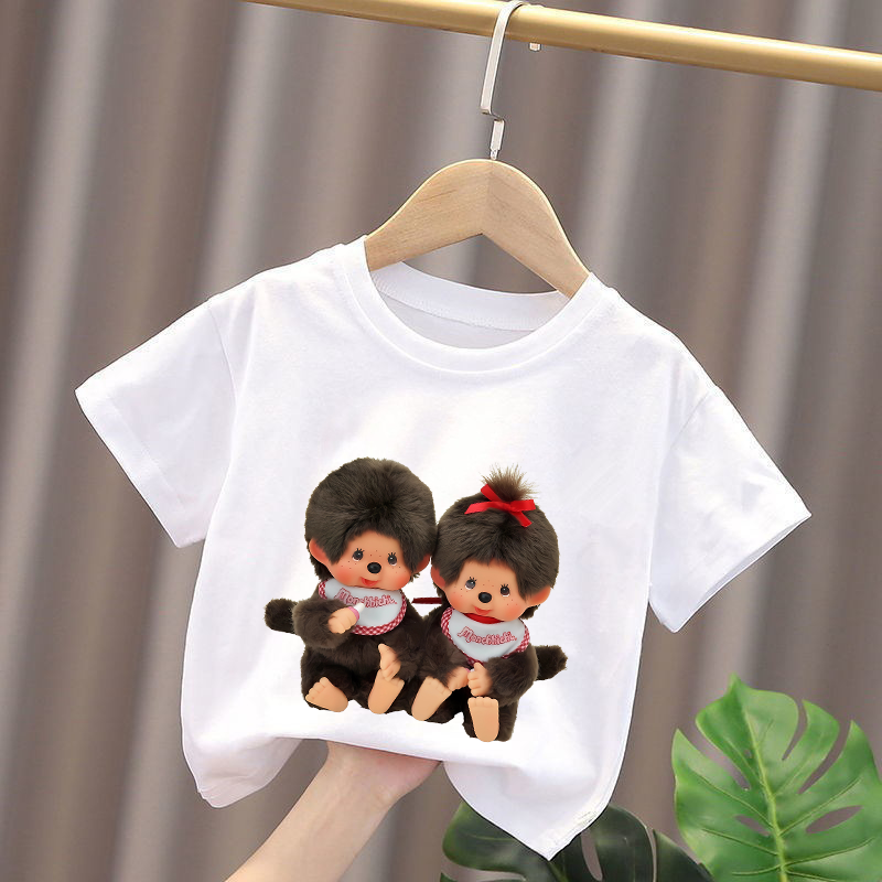 Monchhichi Kids T-shirts Anime - Summer Clothing Cartoon avaliação e preço