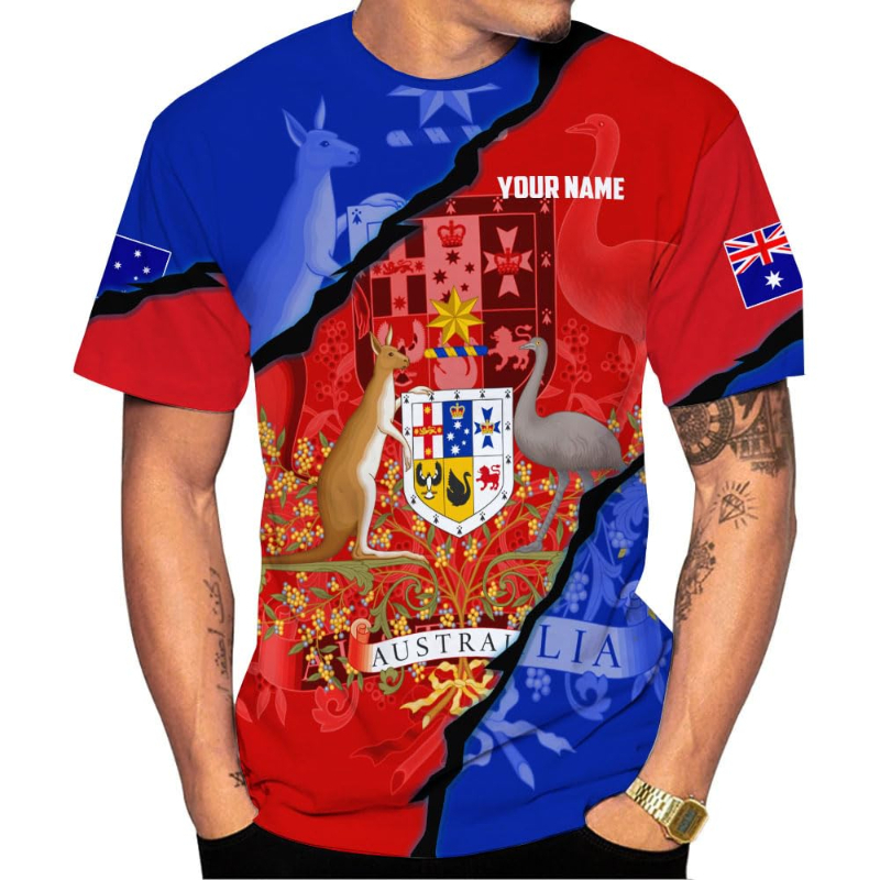 Custom Name Australia Flag Pri - Summer Clothing Women Australia avaliação e preço