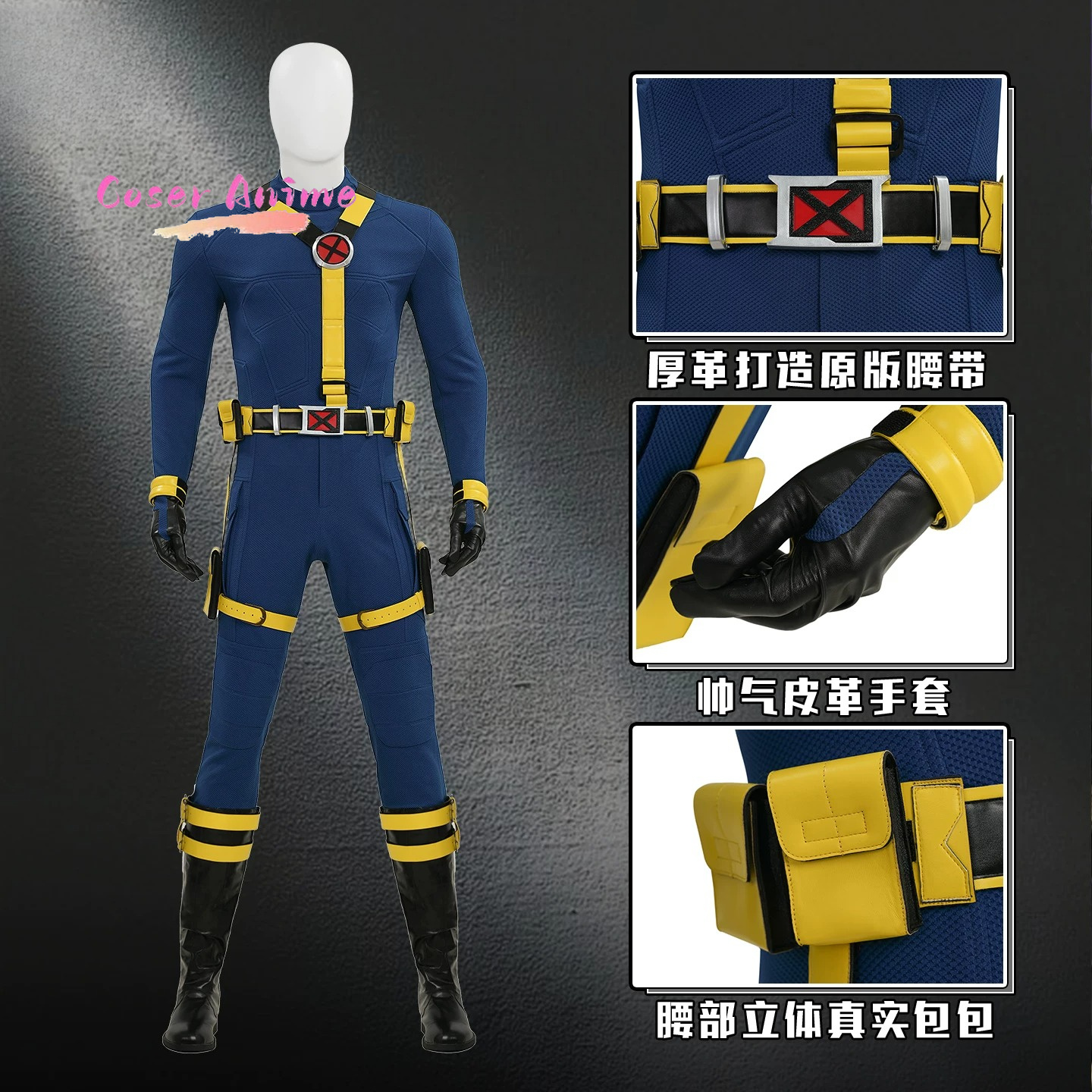 Scott Summers Cyclops Cosplay  - Summer Clothing Cartoon avaliação e preço