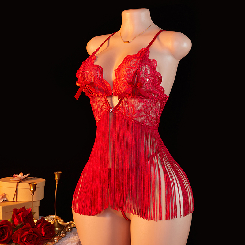 Transparent Lace Women Red Str - Summer Nights Clothing avaliação e preço