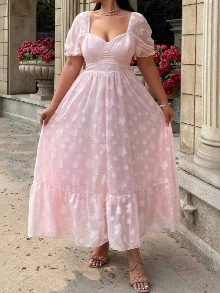L-4XL Plus Size Clothes Dresse - Summer Clothing Bundle avaliação e preço