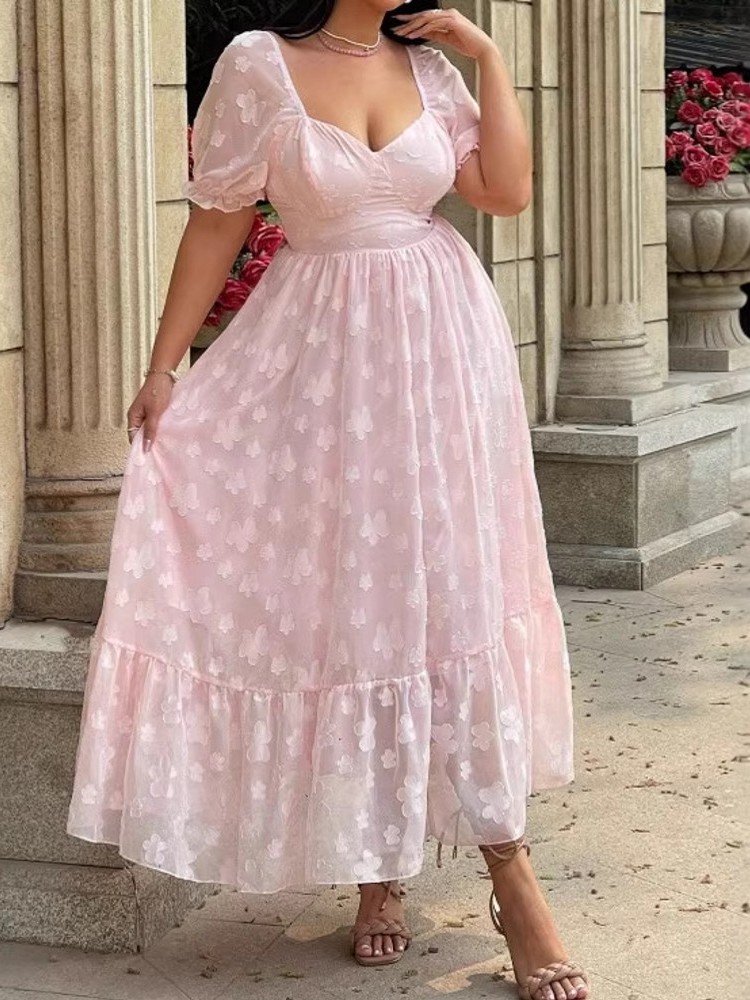 L-4XL Plus Size Clothes Dresse - Summer Clothing Bundle avaliação e preço