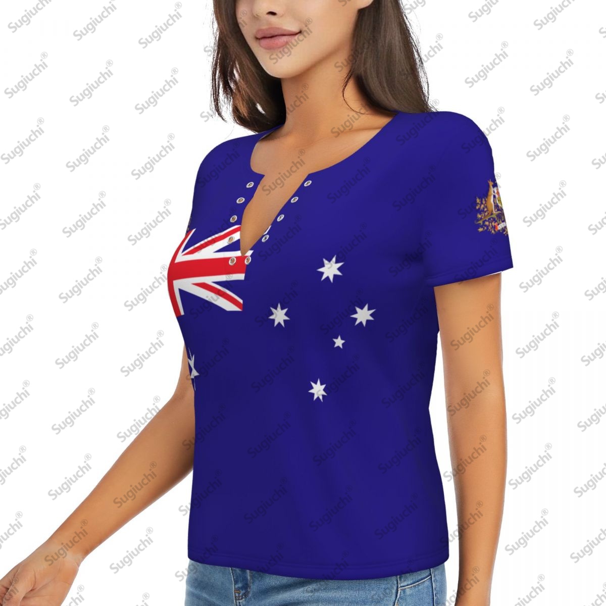 2025 Australia Flag Sexy Deep  - Summer Clothing Women Australia avaliação e preço