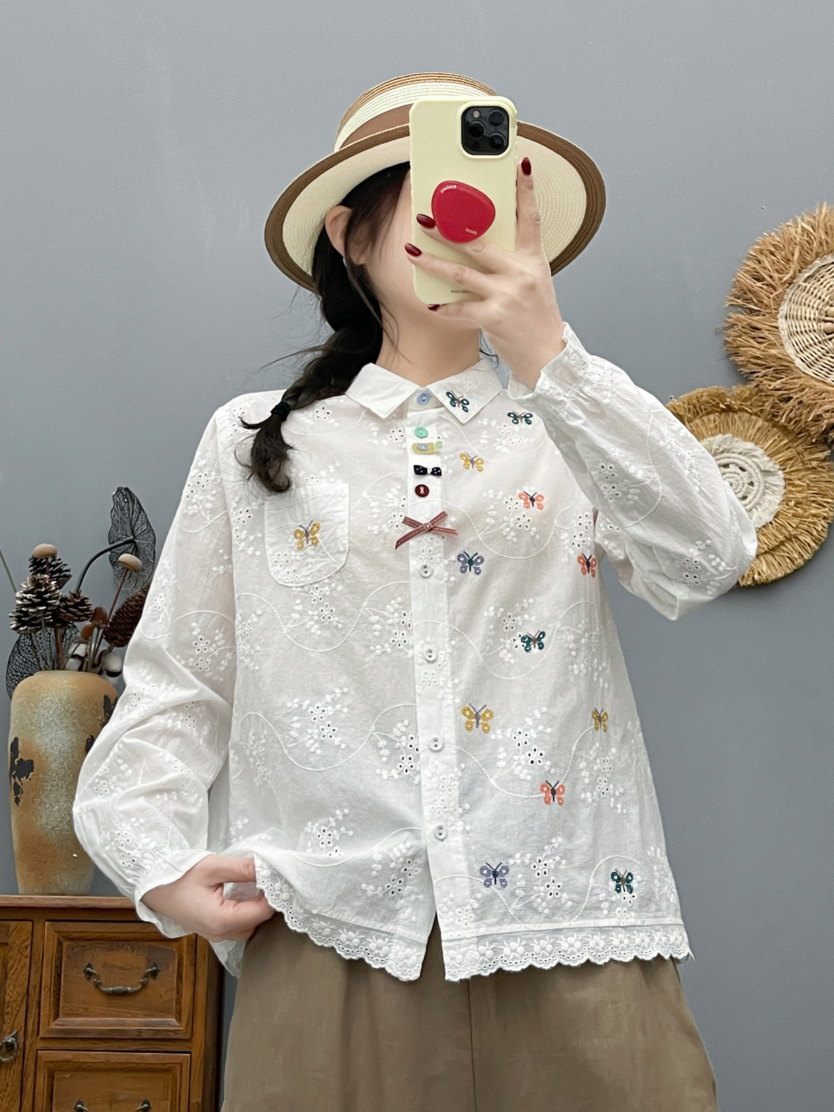 Women's Bohemian Blouse Ethnic - Summer Clothing Japan avaliação e preço