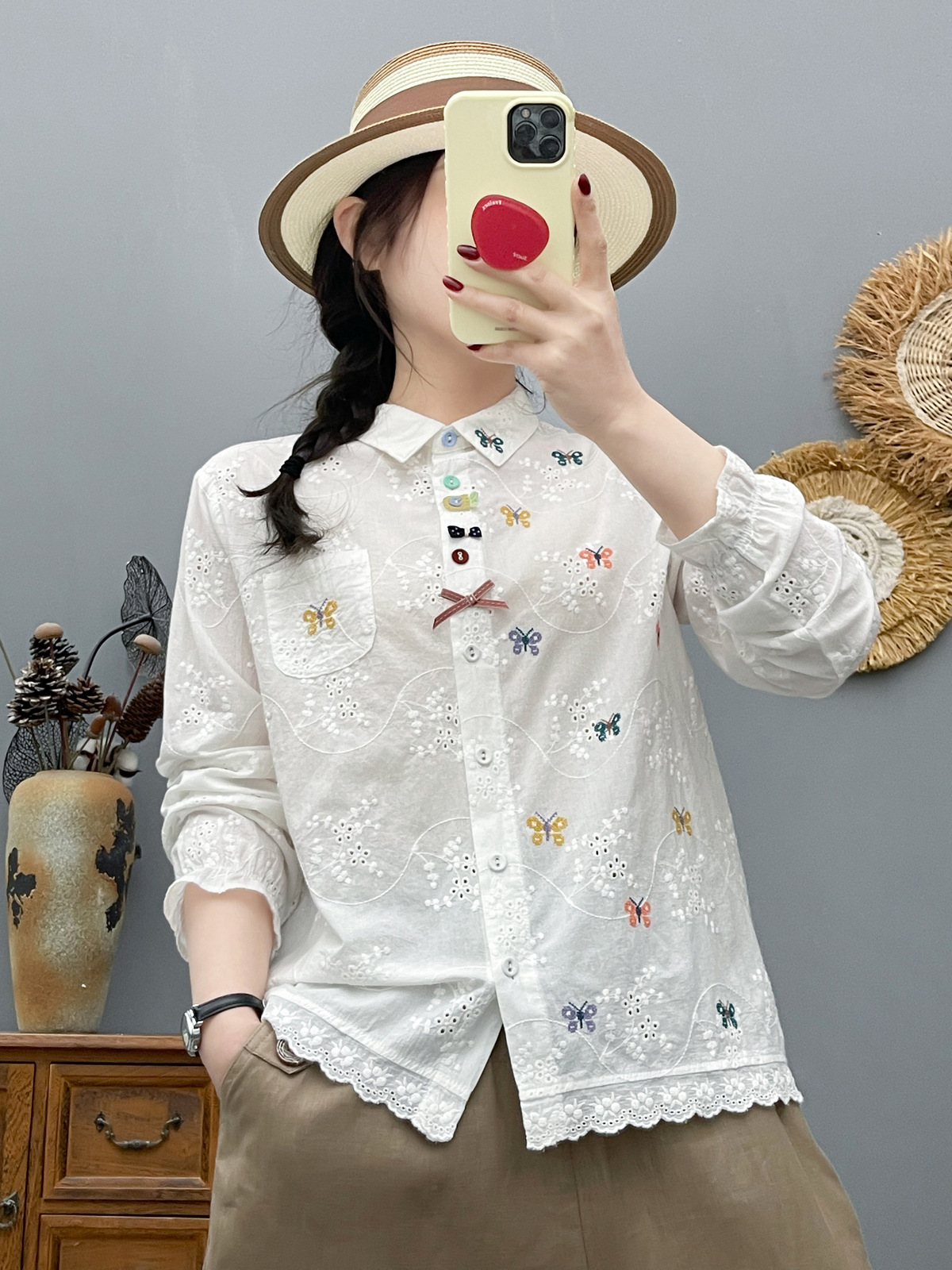Women's Bohemian Blouse Ethnic - Summer Clothing Japan avaliação e preço