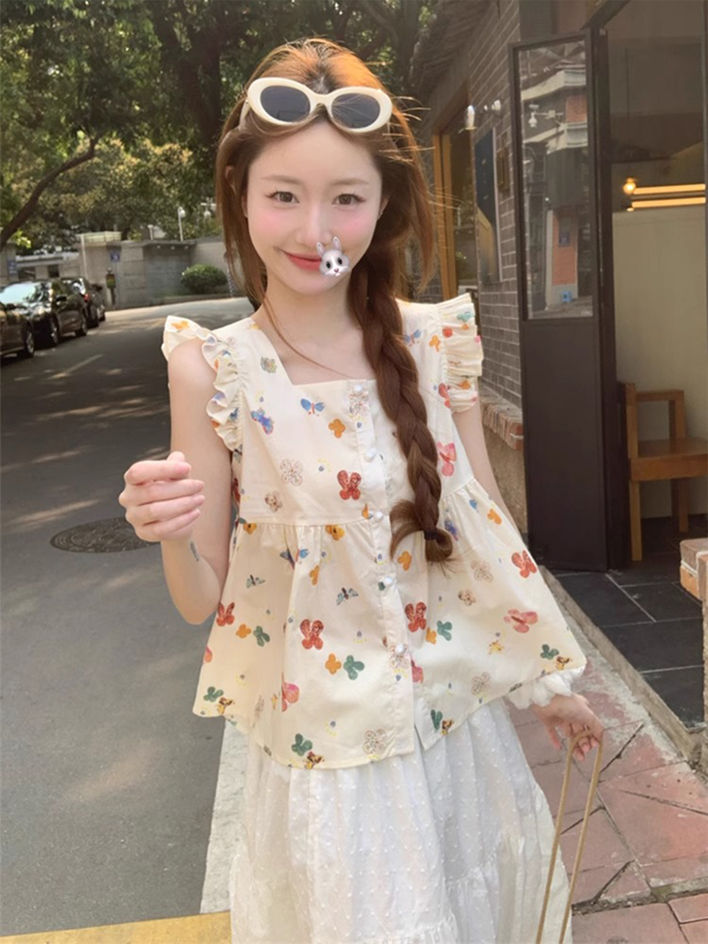 Sweet Style Floral Print Blous - Summer Clothing Young Women avaliação e preço
