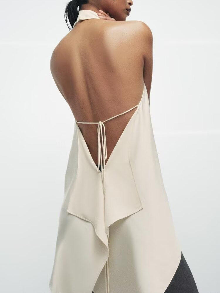 Sexy Asymmetrical Backless Sle - Summer Clothing Young Women avaliação e preço