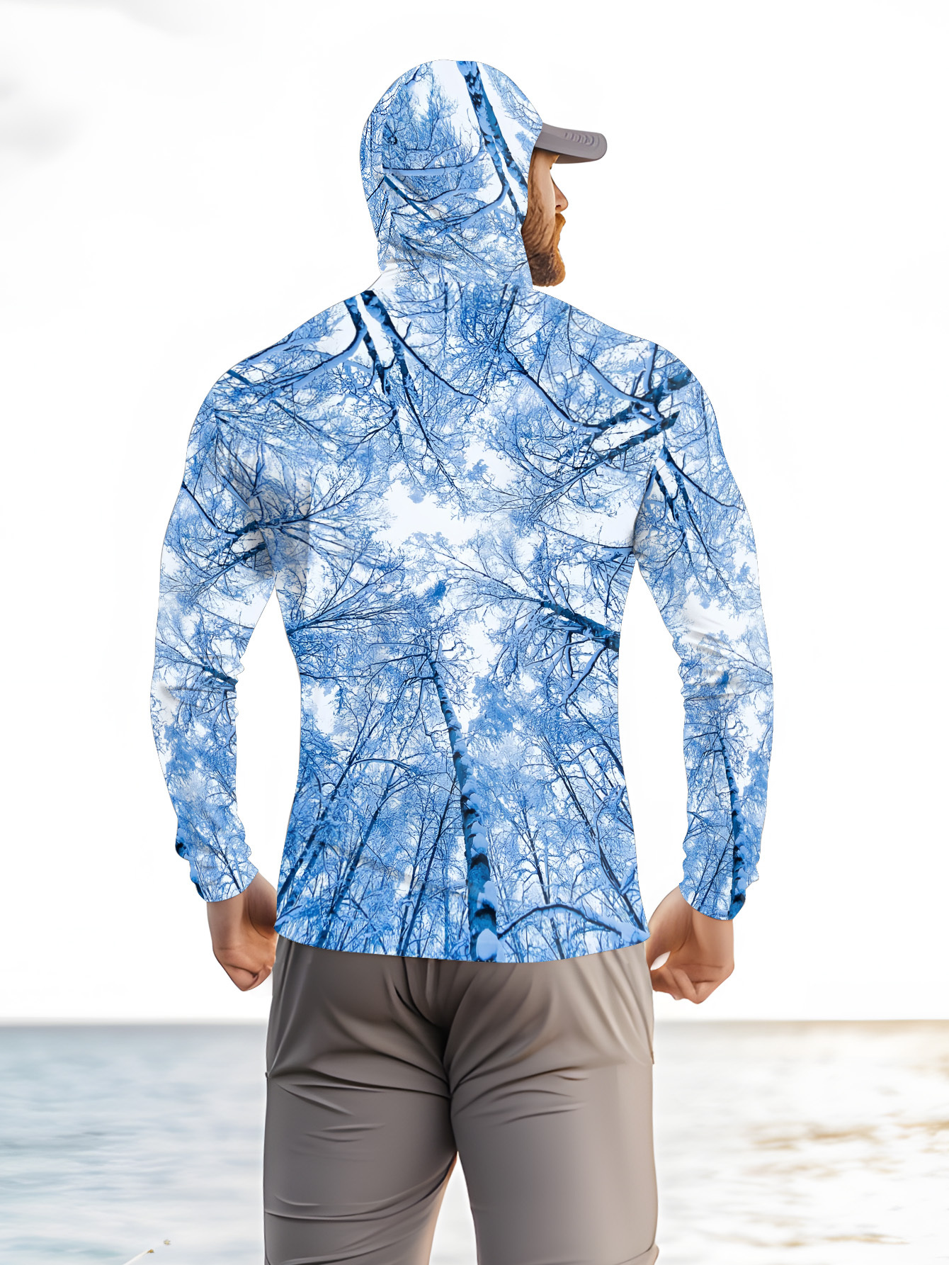 Fishing hooded sweatshirt men' - Summer Outdoor Clothing avaliação e preço