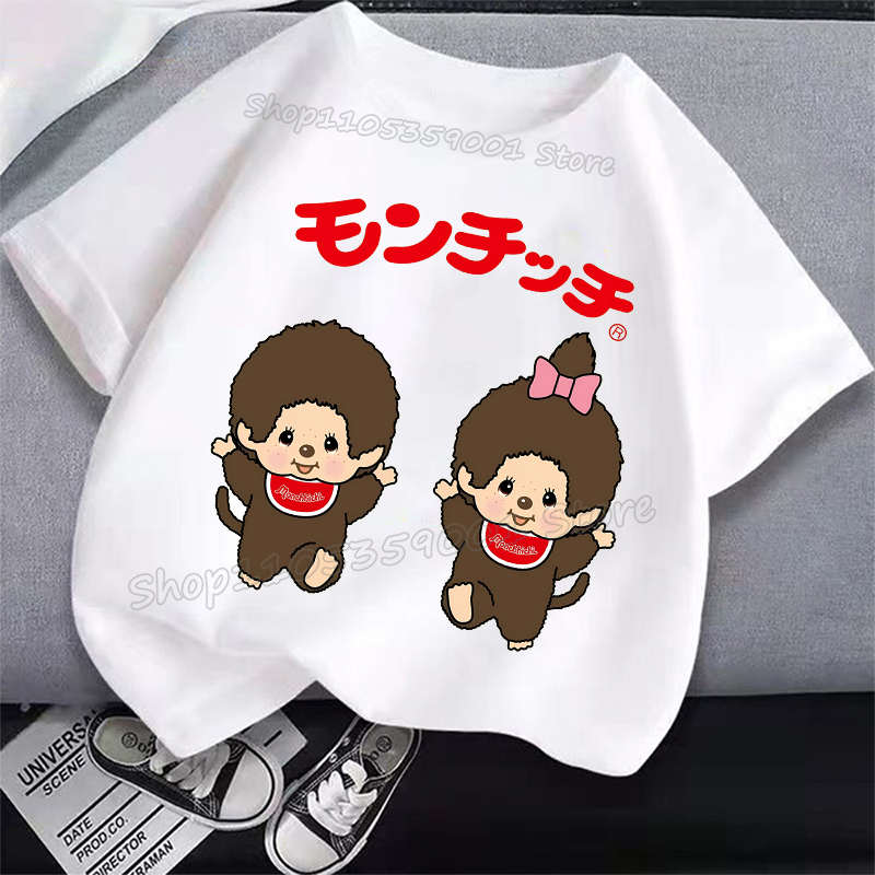 MONCHHICHI Short Sleeve T Shir - Summer Clothing Cartoon avaliação e preço