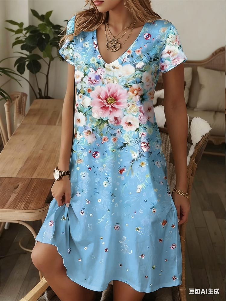 Ethnic Style Women Dress Summe - Summer Upf Clothing avaliação e preço