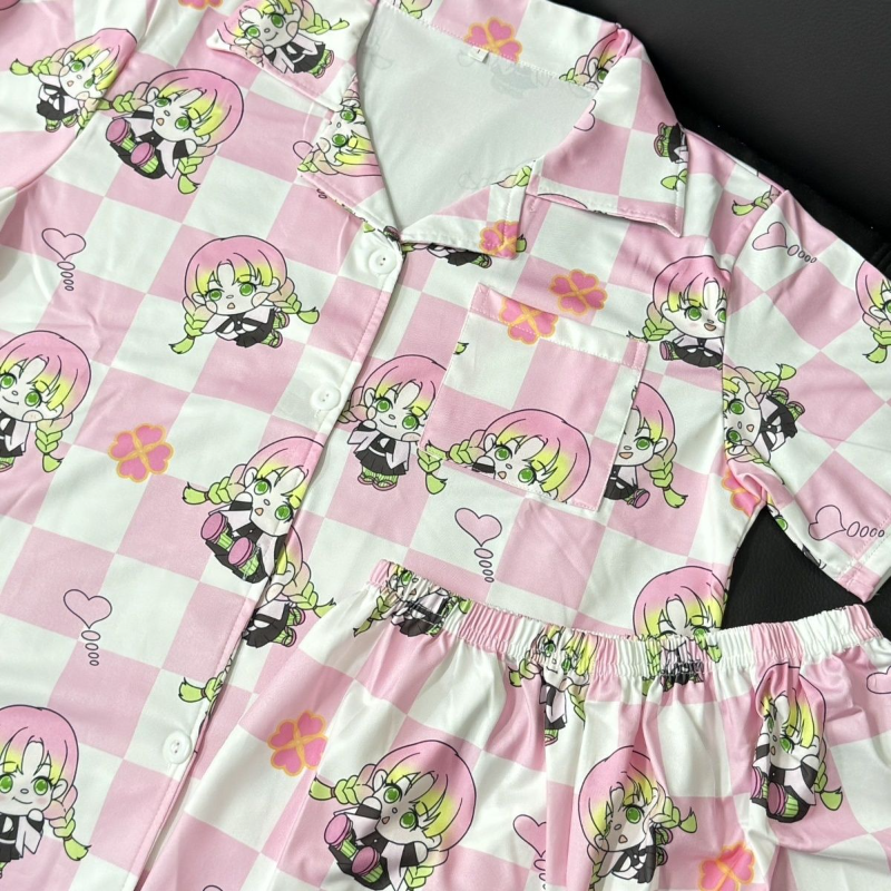 Demon Slayer Sleepwear Cardiga - Summer Clothing Material avaliação e preço
