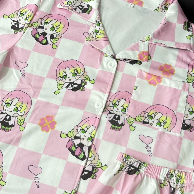 Demon Slayer Sleepwear Cardiga - Summer Clothing Material avaliação e preço