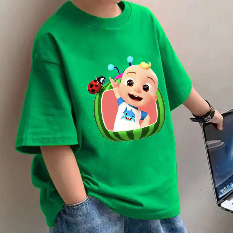 Cocomelons Baby T-Shirts Anime - Summer Clothing Cartoon avaliação e preço