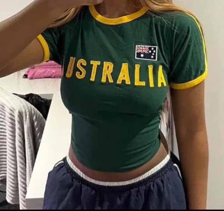 Summer Green T-shirt Women Aus - Summer Clothing Women Australia avaliação e preço