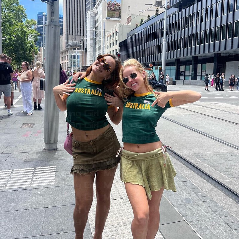 Summer Green T-shirt Women Aus - Summer Clothing Women Australia avaliação e preço
