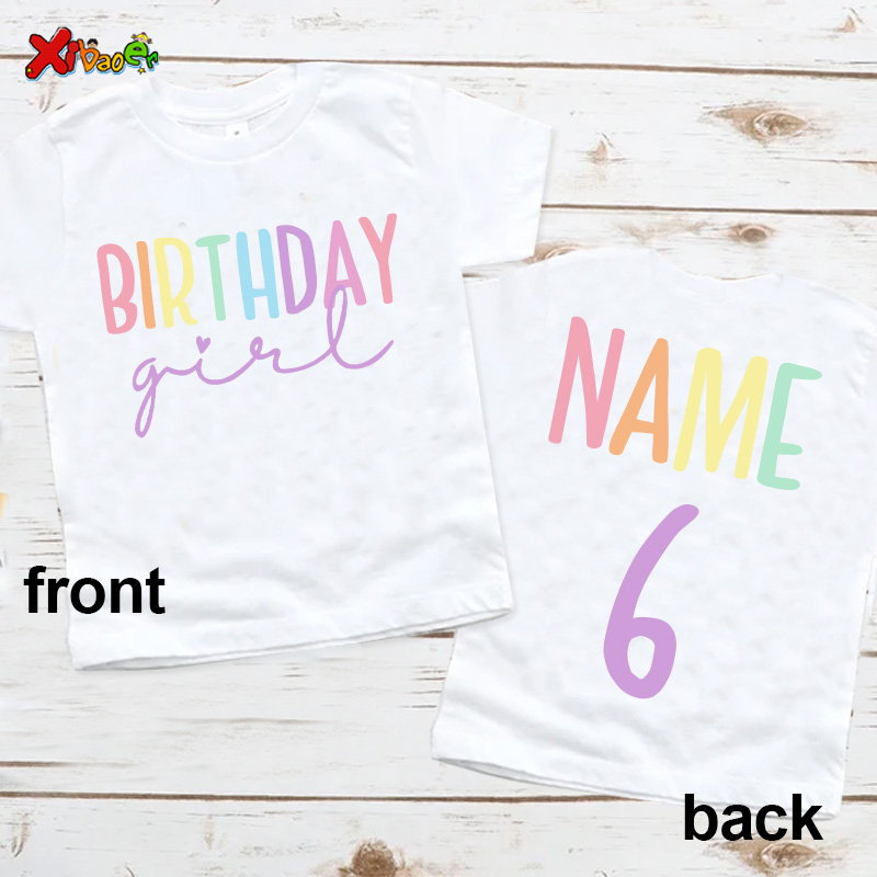 Birthday Girl T Shirt Party Ou - Summer Clothing Name avaliação e preço