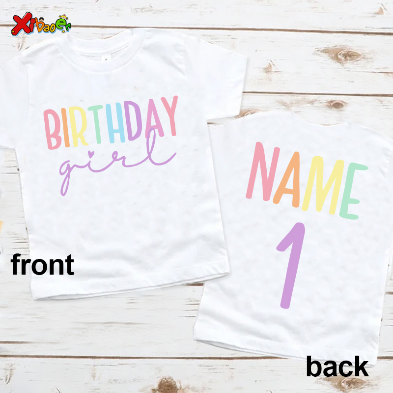 Birthday Girl T Shirt Party Ou - Summer Clothing Name avaliação e preço